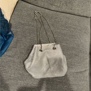 Silver sparkly bag